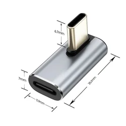 Tech-Protect Ultraboost Aa03 adapter - Type-C / Type-C (USB-C) porttal, 90°-ban elfordított, szürke-2