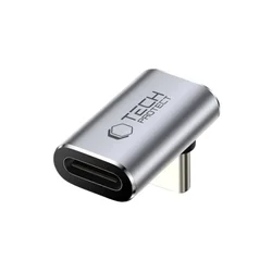 Tech-Protect Ultraboost Aa02 adapter - Type-C / Type-C (USB-C) porttal, 90°-ban elfordított, szürke-2