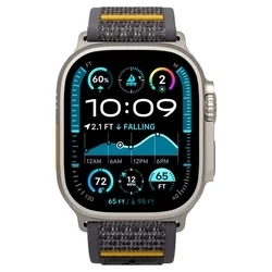 Spigen Athlex Air - Apple Watch 4 / 5 / 6 / 7 / 8/ 9 / Ultra / SE (42 / 44 / 45 / 49 mm) - szövet szíj, szürke-1