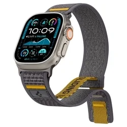 Spigen Athlex Air - Apple Watch 4 / 5 / 6 / 7 / 8/ 9 / Ultra / SE (42 / 44 / 45 / 49 mm) - szövet szíj, szürke-10