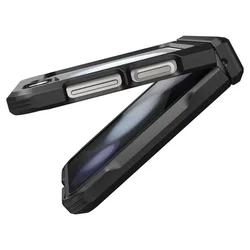 Samsung Galaxy Z Flip5 - SPIGEN Tough Armor Pro - fekete hátlap tok-5