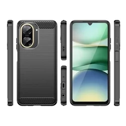 Xiaomi Redmi A5 telefontok - Carbon Fiber fekete szilikon hátlap tok-2