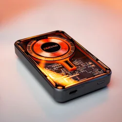 Dudao TGK1 Powerbank - szürke vezetékes (USB-C) és Wireless (MagSafe kompatibilis) power bank 10 000 mAh, 15W-10