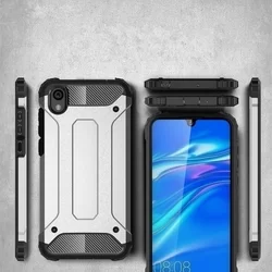 Telefontok Huawei Y5 2019 / Honor 8S - Defender ezüst ütésálló hátlap tok-2