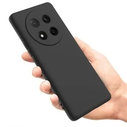 Honor Magic7 Lite telefontok - fekete szilikon hátlap tok-2