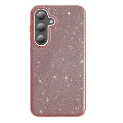 Samsung Galaxy A25 telefontok - Larte shiny - bordó csillámos hátlap tok-1