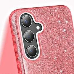 Samsung Galaxy A25 telefontok - Larte shiny - bordó csillámos hátlap tok-2