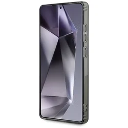 Samsung Galaxy S25 Ultra telefontok - Guess Glitter Circle - fekete átlátszó MagSafe kompatibilis hátlap tok-6