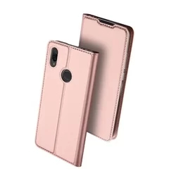 Telefontok Xiaomi Redmi Note 7 - Dux Ducis rose gold flipcover tok-3