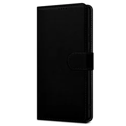 Telefontok Motorola Edge 60 Pro 5G - Tech- Protect Wallet - fekete bőr könyvtok, ráhajtófüllel ﻿-1