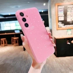 Samsung Galaxy A54 5G telefontok - Larte shiny - pink csillámos hátlap tok-3