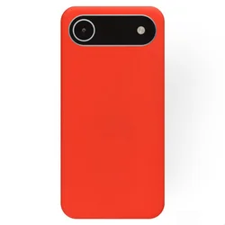 iPhone 17 Air telefontok - piros szilikon hátlap tok-1