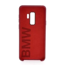 Telefontok Samsung Galaxy S9 Plus - BMW Szilikon Hátlap Kemény Tok Piros (3700740426647)-1