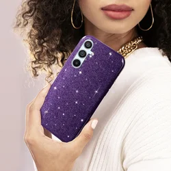 Samsung Galaxy A14 5G telefontok - Larte shiny - lila csillámos hátlap tok ﻿-2