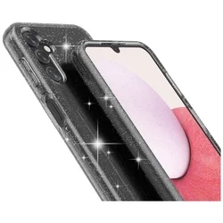 Samsung Galaxy A14 5G telefontok - Larte shiny - fekete csillámos hátlap tok ﻿-1