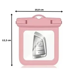 Xpro - univerzális pink/átlátszó vízálló tok, kisebb kiegészítőkhöz-2