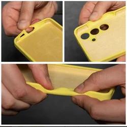 Telefontok Honor 400 Lite - 2mm-es citromsárga szilikon tok-2