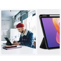 Tablettok Xiaomi Redmi Pad 2 (11 coll) - fekete smart case, ceruza tartóval-8
