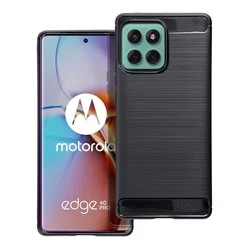 Motorola Edge 60 Pro 5G telefontok - Carbon fekete szilikon hátlap tok-2
