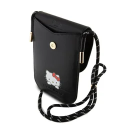 Hello Kitty - telefontartó táska, fekete-4
