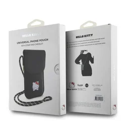Hello Kitty - telefontartó táska, fekete-5