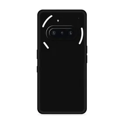 Nothing Phone (3a) telefontok - fekete szilikon hátlap tok-1