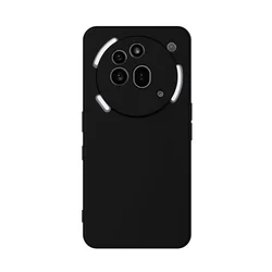 Nothing Phone (3a) Pro telefontok - fekete szilikon hátlap tok-1