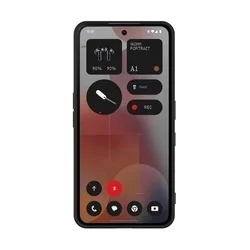 Nothing Phone (3a) Pro telefontok - fekete szilikon hátlap tok-2