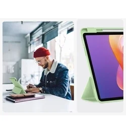Tablettok Xiaomi Redmi Pad 2 (11 coll) - kaktuszzöld smart case, ceruza tartóval-5