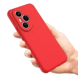 Honor 400 Pro 5G telefontok - PASTEL - piros szilikon hátlap tok-3