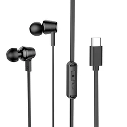 HOCO M86 headset - fekete, vezetékes stereo headset Type-C (USB-C) csatlakozóval-1