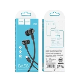 HOCO M86 headset - fekete, vezetékes stereo headset Type-C (USB-C) csatlakozóval-3