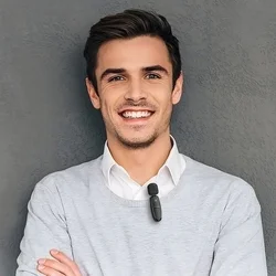 HOCO L15 - 2db vezeték nélküli csíptethető mikrofon + Lightning / Type-C (USB-C) csatlakozós vevőegység, fekete-6