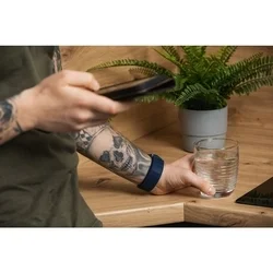 Samsung Galaxy Watch 5 / 5 Pro (40 / 44 / 45 mm) okosóra szíj - F- Design FS05 - kék szövet szíj (szíj szélesség: 20 mm)-2