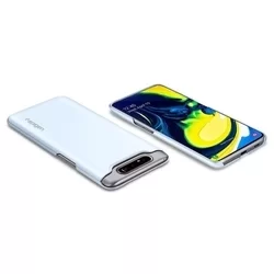 Telefontok Samsung Galaxy A80 - SPIGEN THIN FIT fehér tok-6