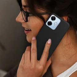 Telefontok Xiaomi Redmi 13 - fekete szilikon hátlap tok-3