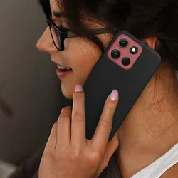 Telefontok Motorola Moto G86 5G - fekete szilikon hátlap tok-3