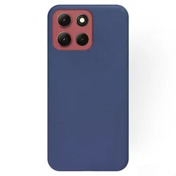 Telefontok Motorola Moto G86 5G - kék szilikon hátlap tok-1