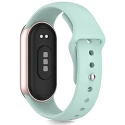 Xiaomi Smart Band 8 / 9 / 10 / NFC okosóra szíj - Tech- Protect Iconband Pure - menta szilikon szíj-1