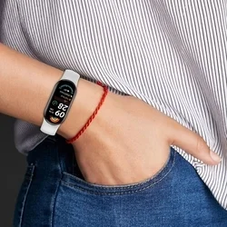 Xiaomi Smart Band 8 / 9 / 10 / NFC okosóra szíj - Tech- Protect Iconband Pure - fehér szilikon szíj-2