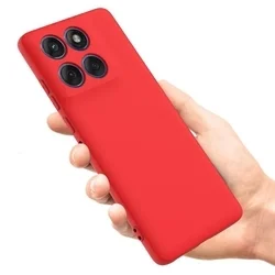 Telefontok Motorola Edge 60 Fusion 5G - piros szilikon hátlap tok-3