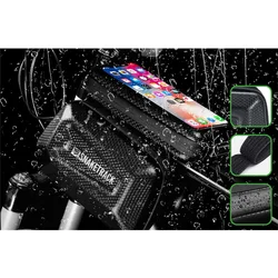 Snake Track - univerzális, vízálló kerékpárvázra szerelhető, fekete táska-6