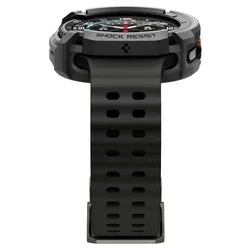 Samsung Galaxy Watch 8 Classic (46 mm) okosóra tok - SPIGEN RUGGED ARMOR matt fekete szilikon tok-1
