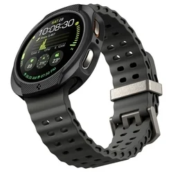 Okosóra védő tok - Samsung Galaxy Watch 8 (44 mm) - SPIGEN LIQUID AIR fekete szilikon védőtok-3