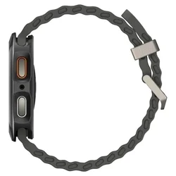 Okosóra védő tok - Samsung Galaxy Watch 8 (44 mm) - SPIGEN LIQUID AIR fekete szilikon védőtok-4