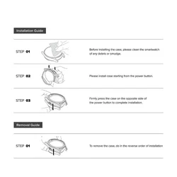 Védőkeret - Ringke Slim műanyag keret Samsung Galaxy Watch8 (44 mm) okosórához átlátszó+fekete (2db)-5