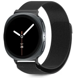 Samsung Galaxy Watch 8 / 8 Classic (40 / 44 / 46 mm) - TECH-PROTECT Milaneseband - mágneses fekete fémszíj-1