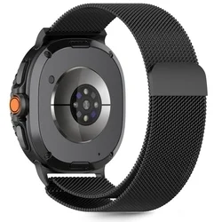 Samsung Galaxy Watch 8 / 8 Classic (40 / 44 / 46 mm) - TECH-PROTECT Milaneseband - mágneses fekete fémszíj-2