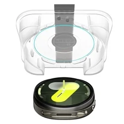 Okosóra üvegfólia - Spigen EZ FIT GLAS.tR - Samsung Galaxy Watch 8 (40 mm) okosórához (2 db) + felhelyezést segítő-3