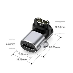 Adapter: Tech-Protect UltraBoost - Type-C (USB-C) / Gramin okosórához adapter, szürke-3